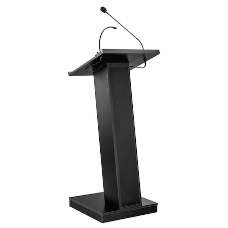 Oklahoma Sound Sound Lectern, 46.5 in H, Black ZED